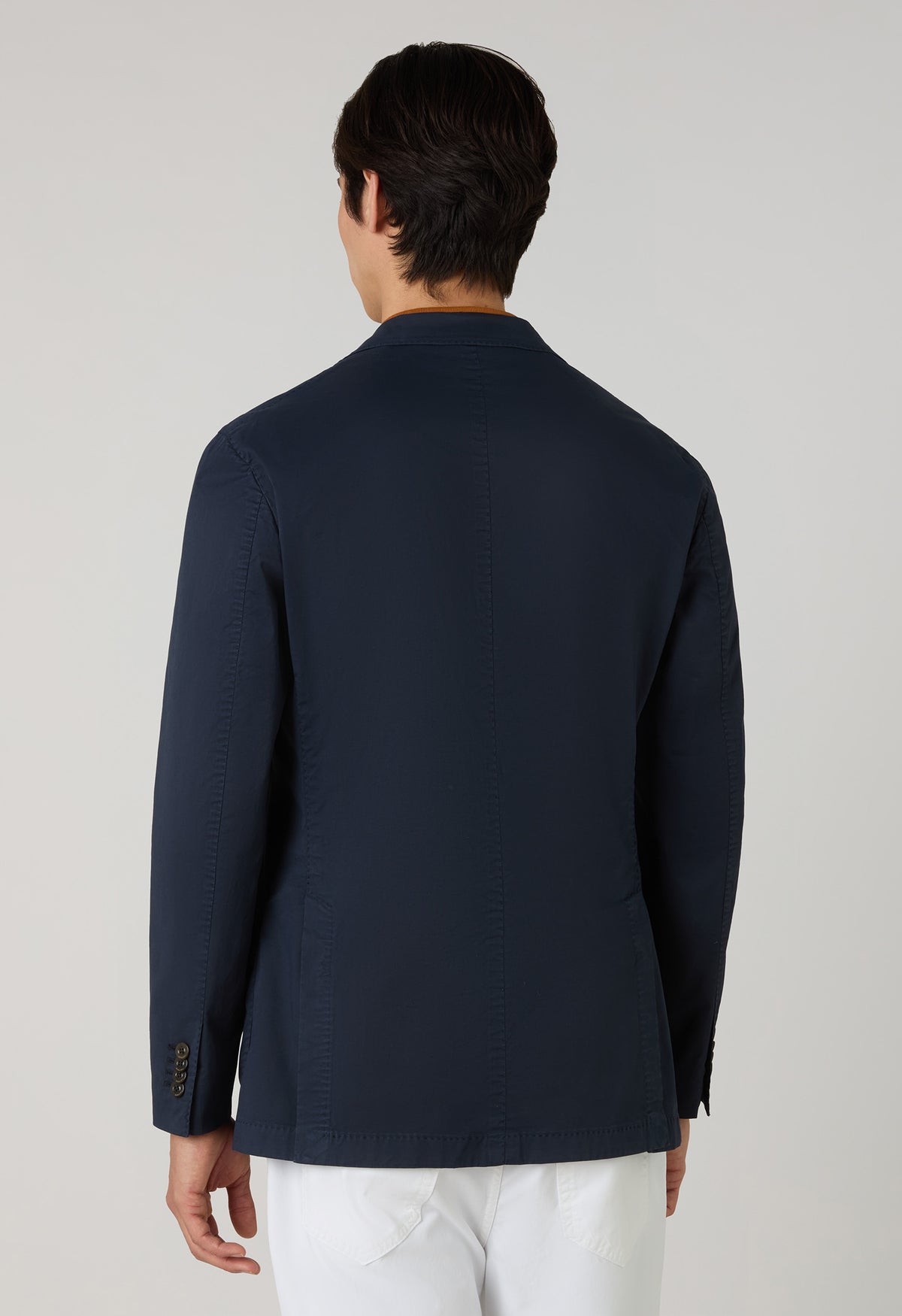 K Jacket Riendonut Blue Garment-dyed cotton K-Jacket | Boglioli® – BoglioliMilano