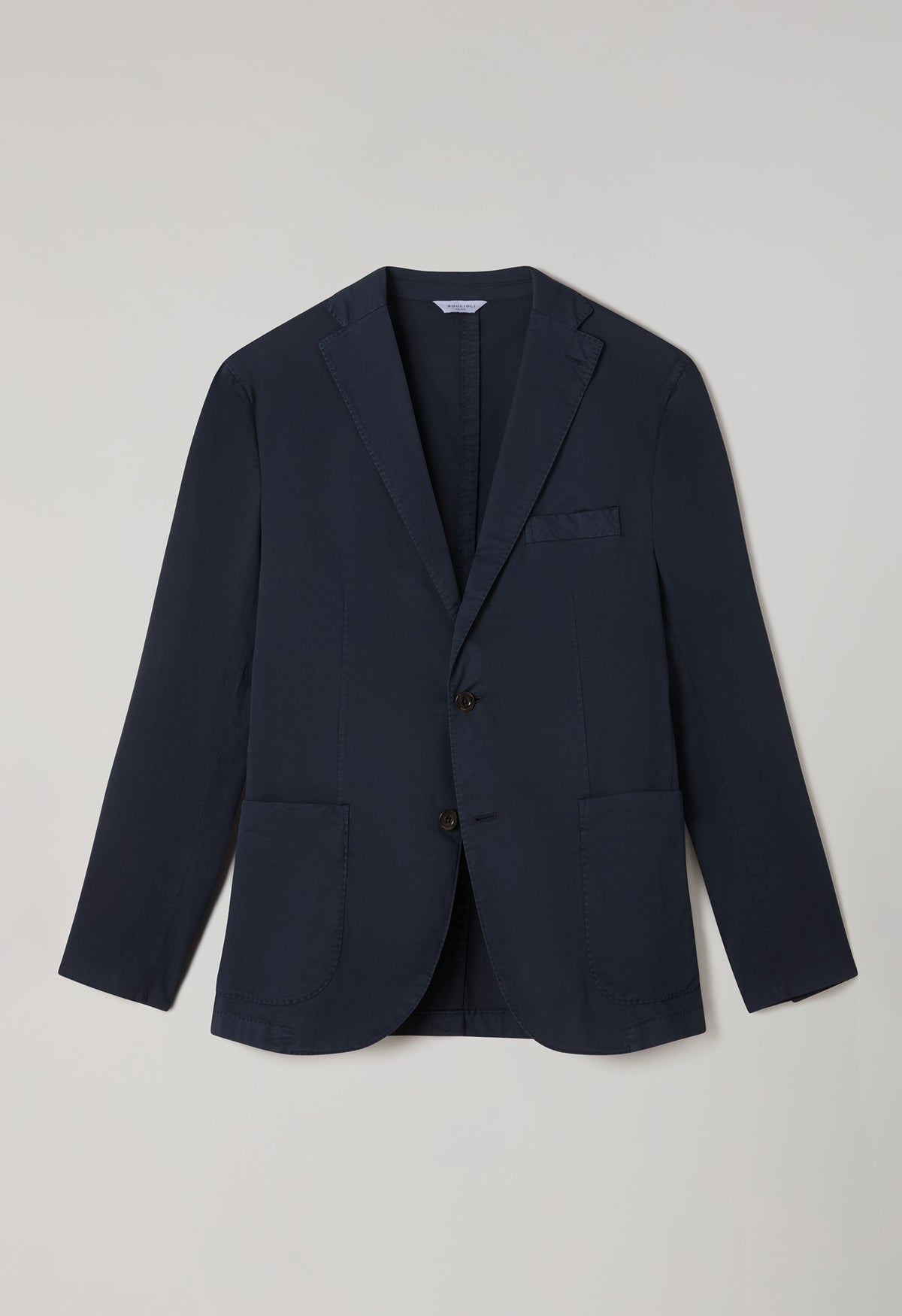 K Jacket Riendonut Blue Garment-dyed cotton K-Jacket | Boglioli® – BoglioliMilano