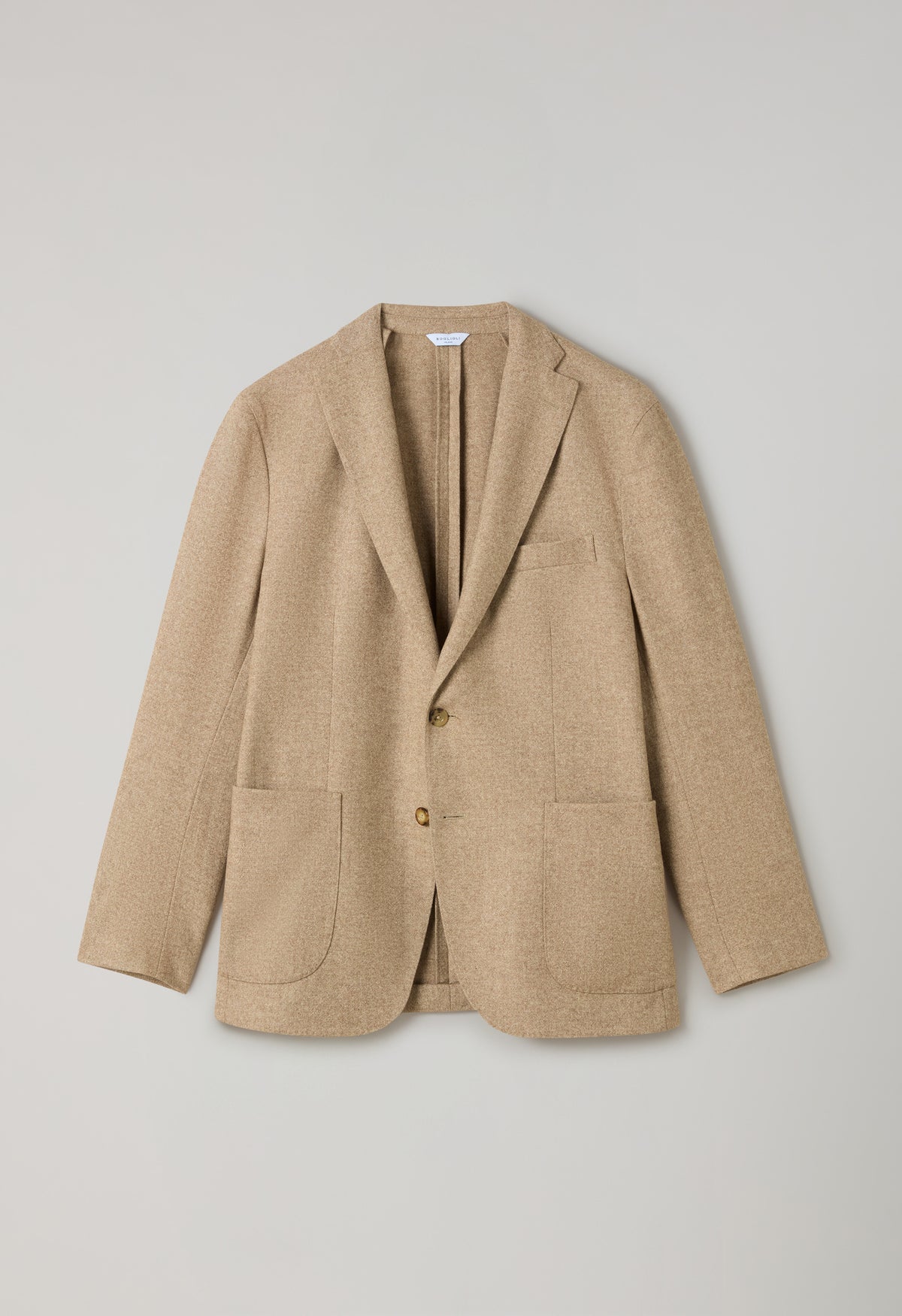 Beige blended Wool Silk K-Suit