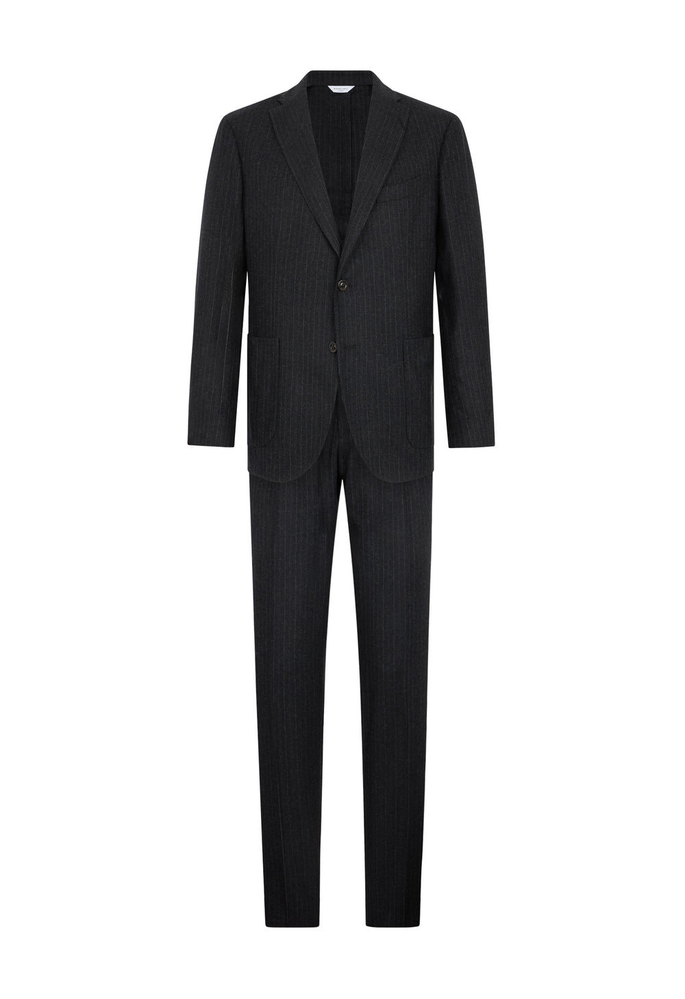Dark Grey Pinstripe Flannel K-Suit