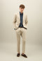 Abito K-Jacket in cotone tinto in capo beige