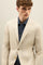 Abito K-Jacket in cotone tinto in capo beige