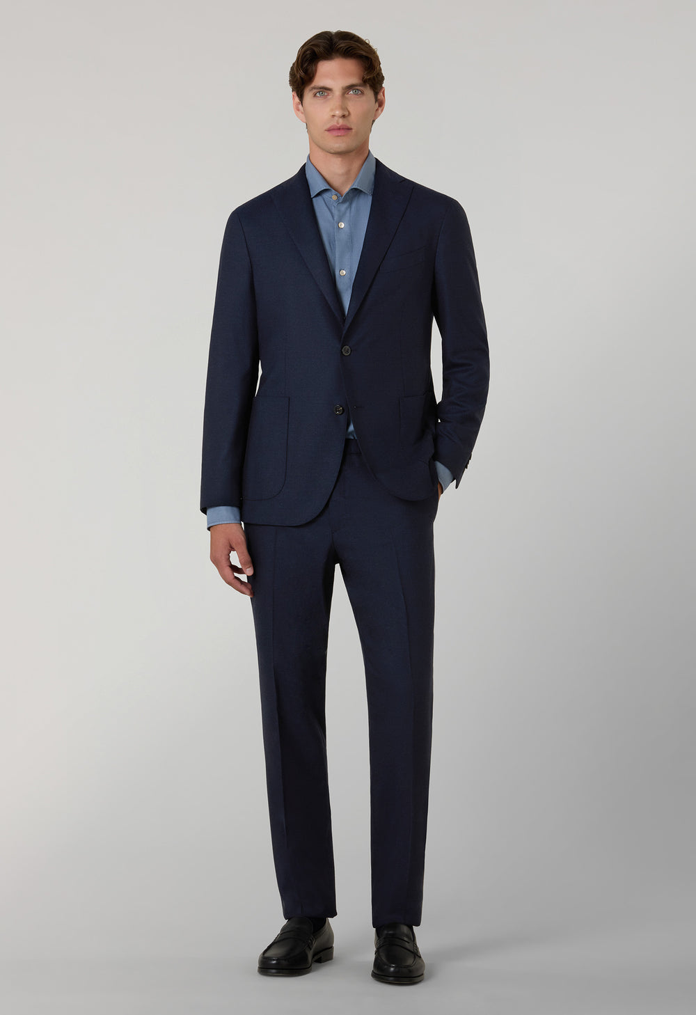 Abito K-Jacket in flanella superlight blu