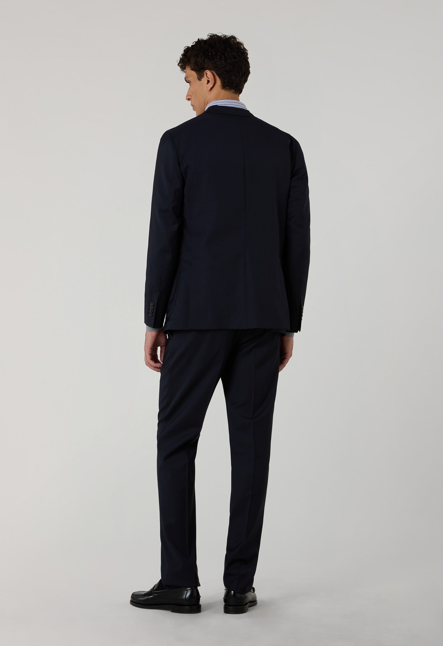 Abito K-Jacket in lana stretch leggera blu
