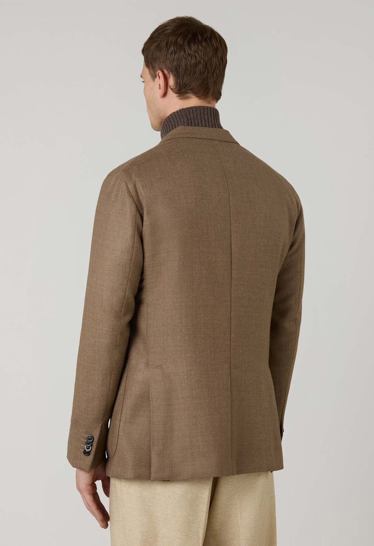 K-Jacket in lana Hopsack beige