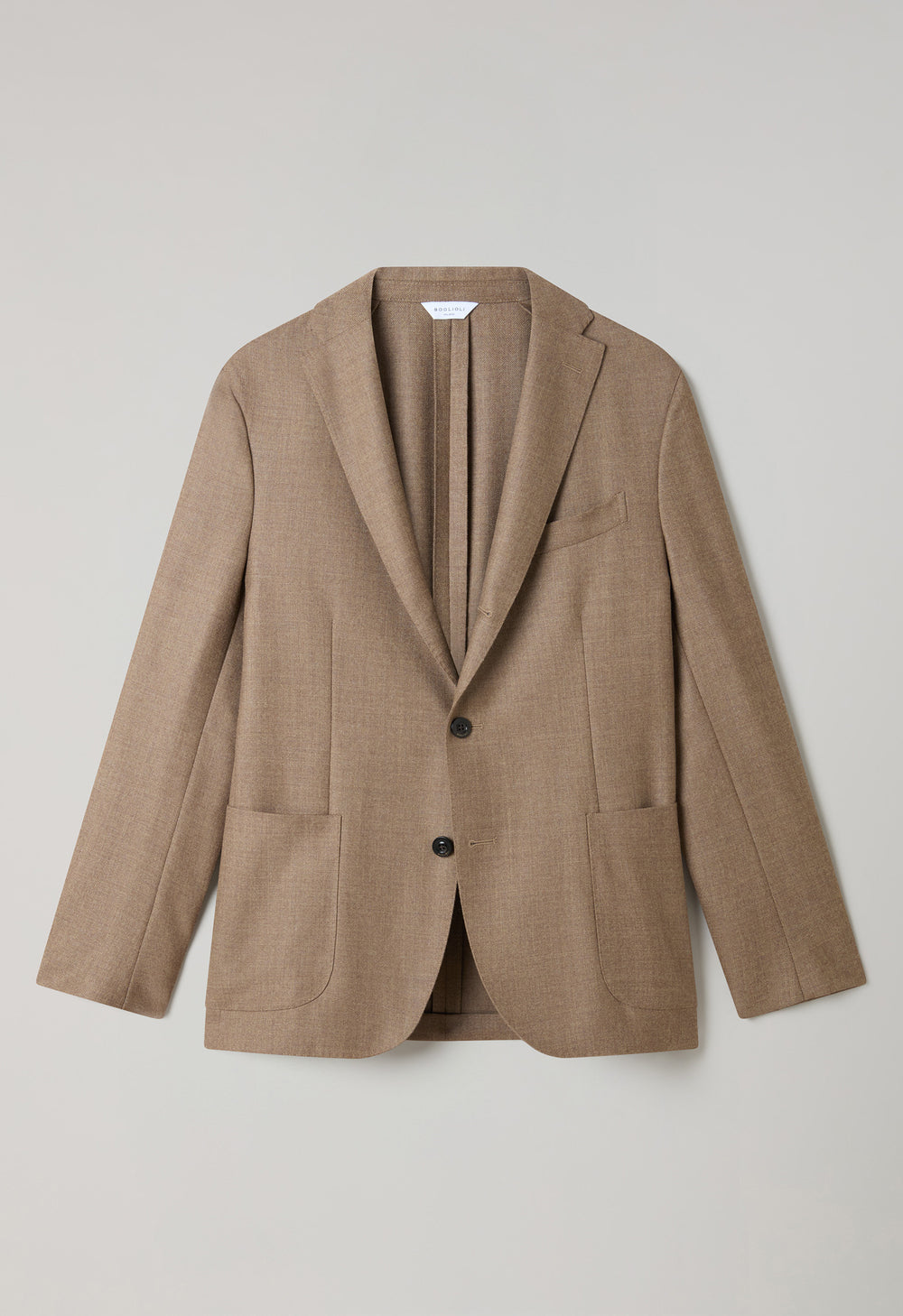 Beige Wool Hopsack K-Jacket