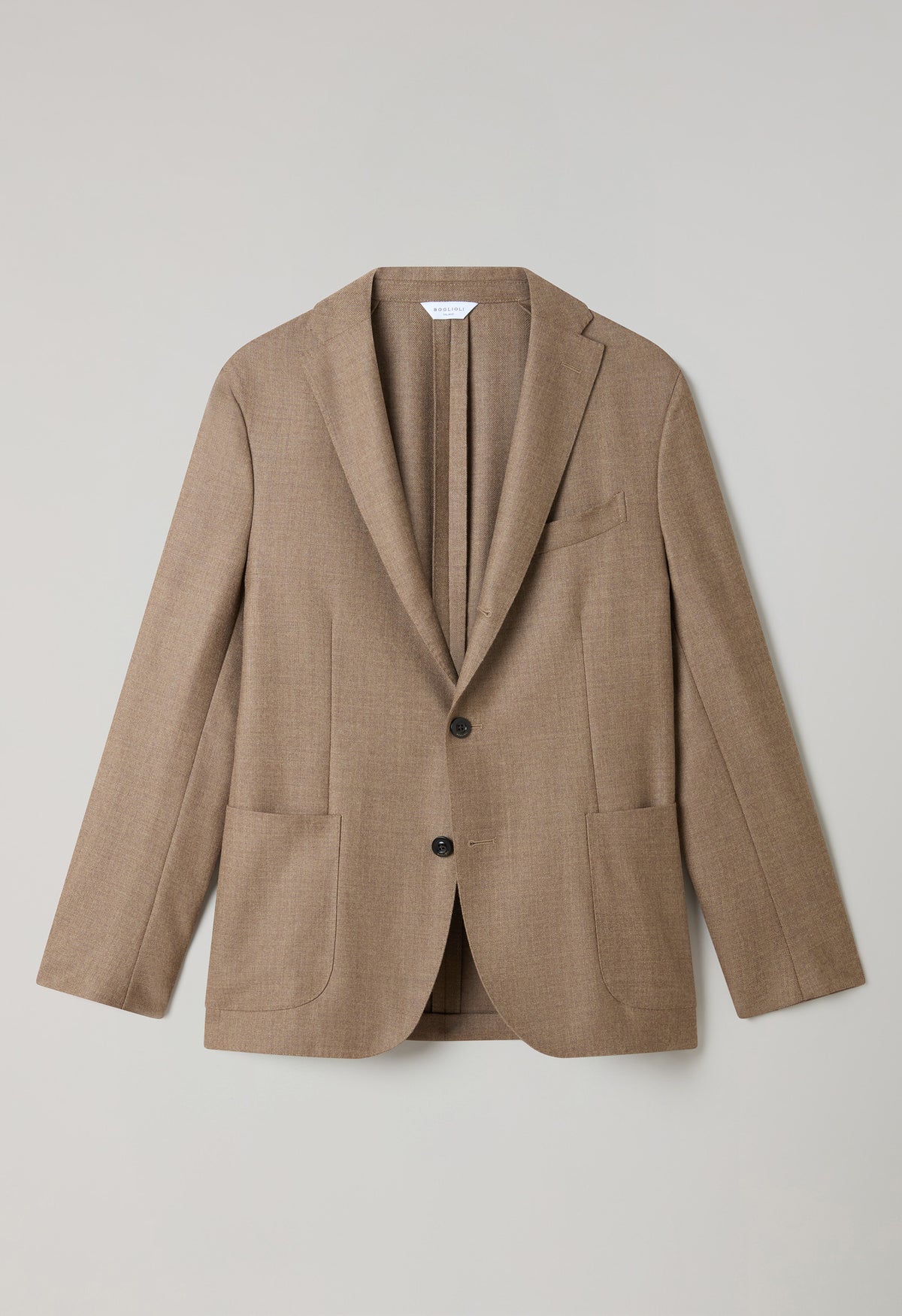 Beige Wool Hopsack K-Jacket