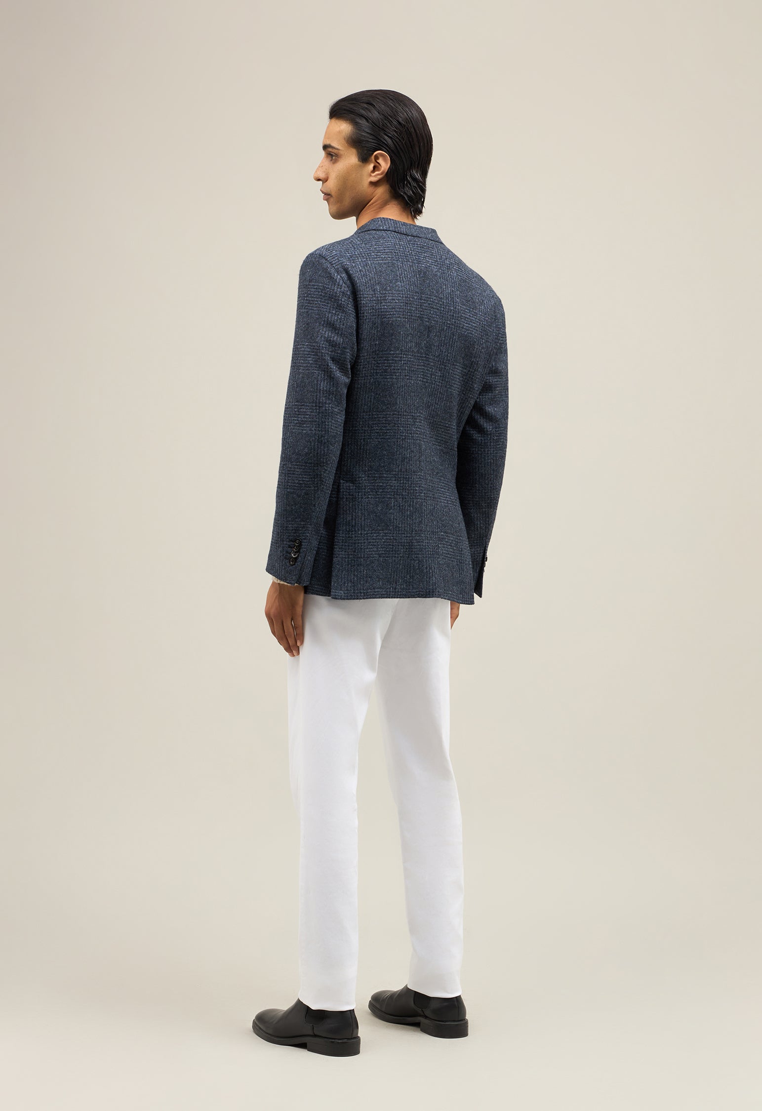 Blue Prince of Wales Jersey K-Jacket