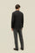 Dark Grey Prince of Wales blended Wool K-Jacket