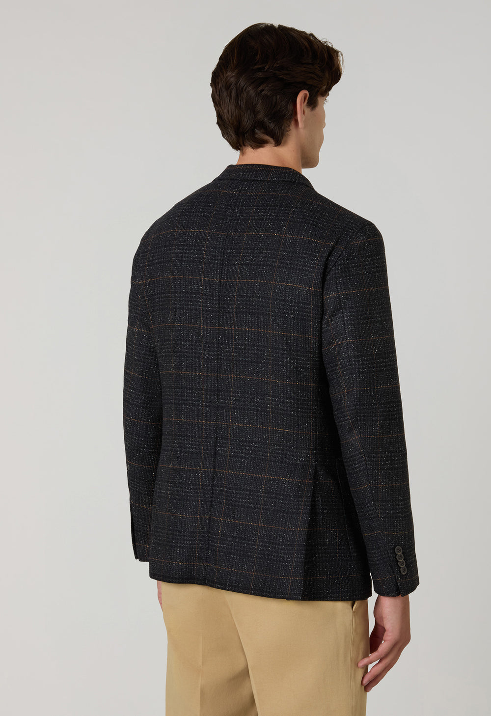K-Jacket Principe di Galles in misto lana grigia scura