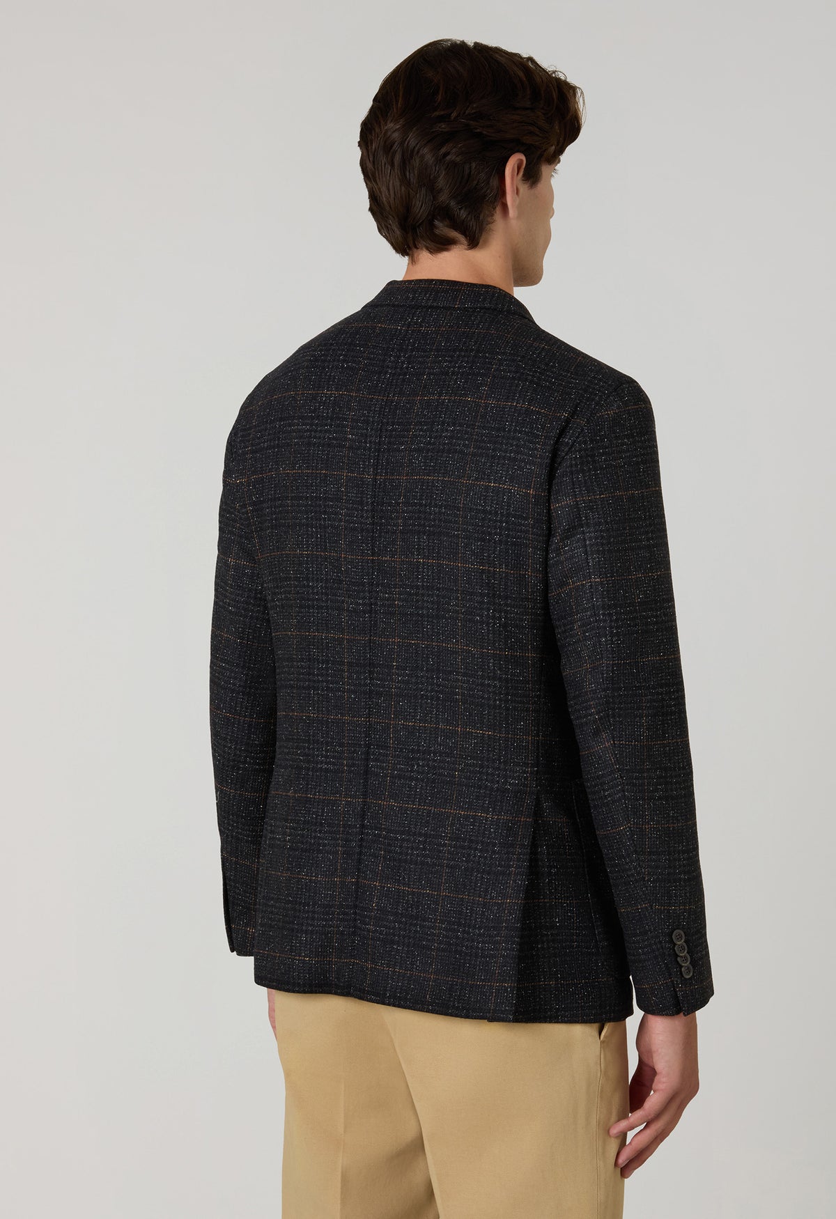 K-Jacket Principe di Galles in misto lana grigia scura