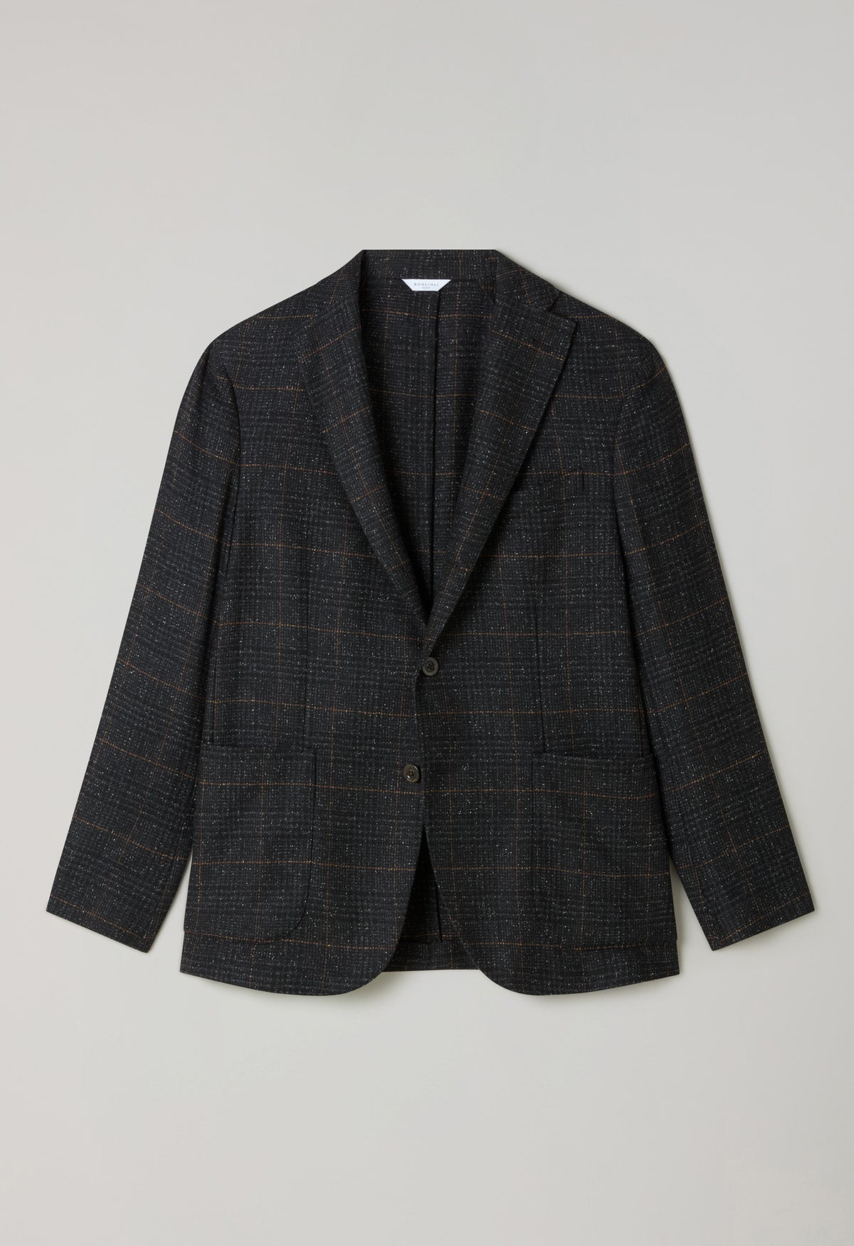 K-Jacket Principe di Galles in misto lana grigia scura