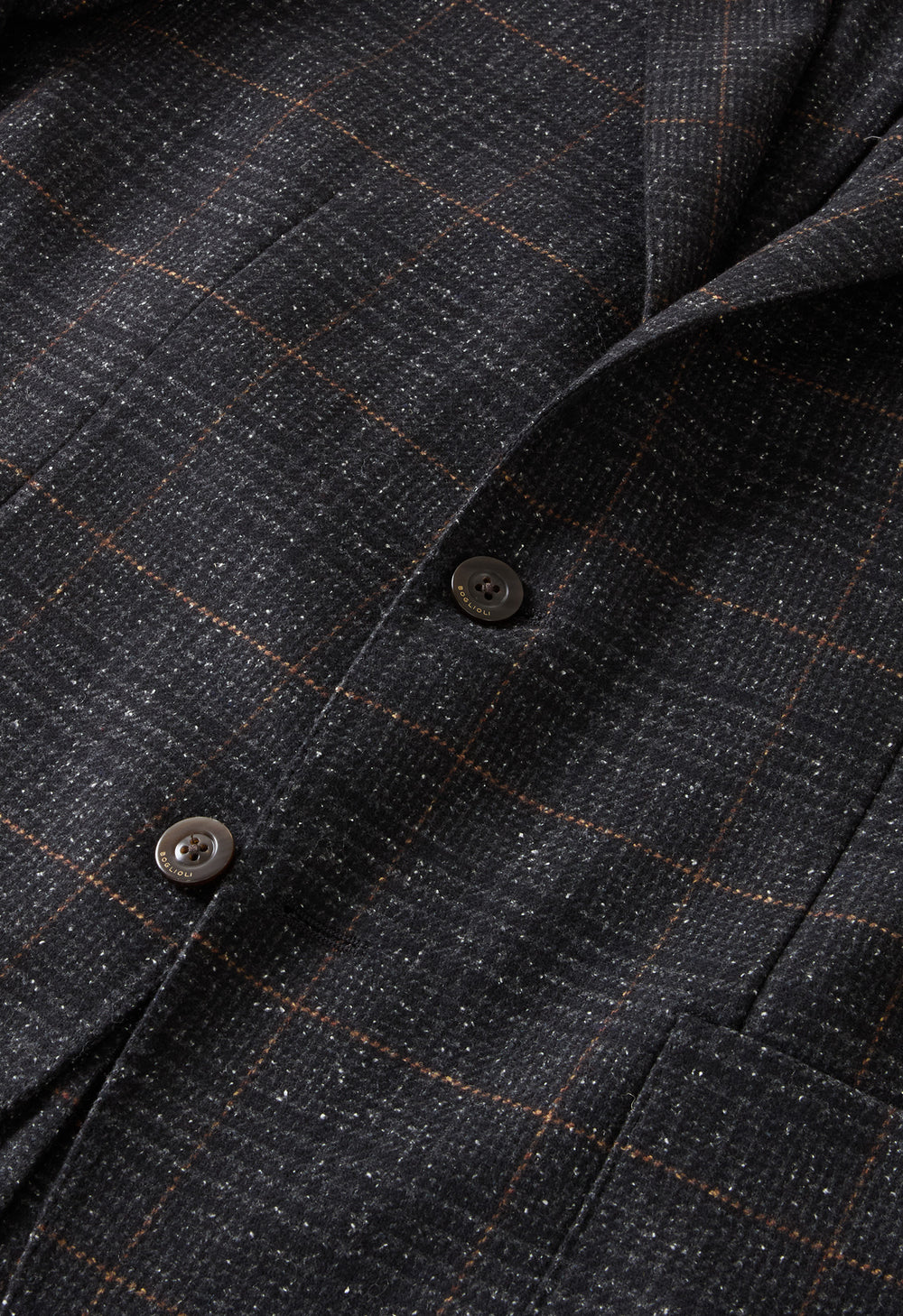 K-Jacket Principe di Galles in misto lana grigia scura