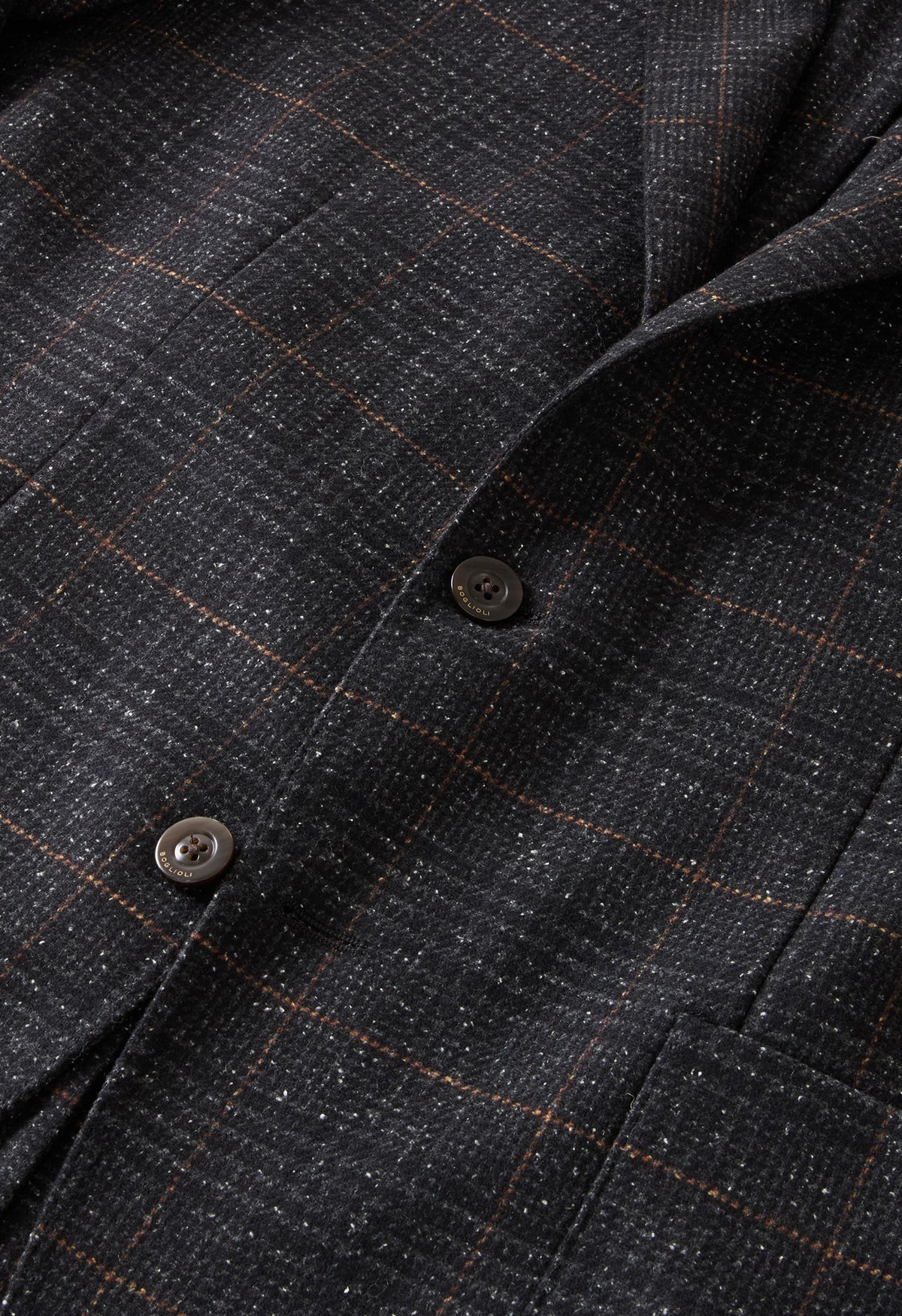 K-Jacket Principe di Galles in misto lana grigia scura