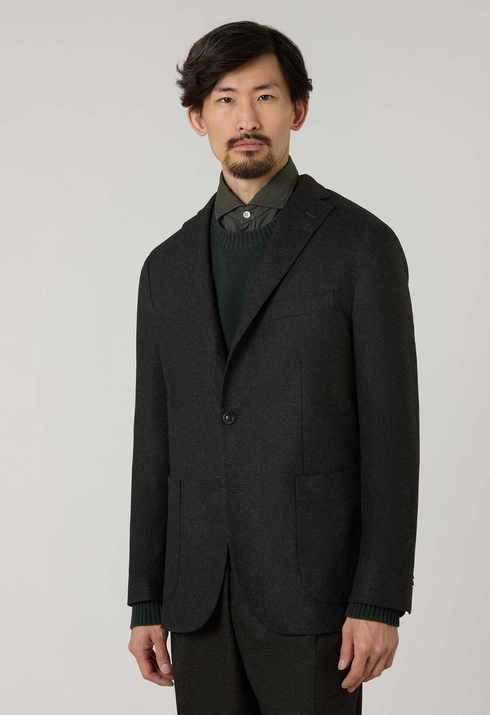 Dark Green Flannel K-Jacket