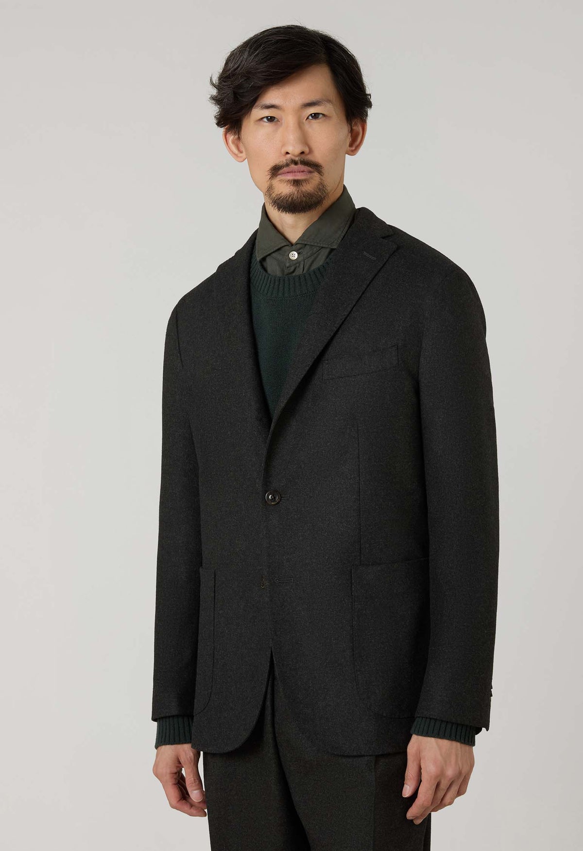 Dark Green Flannel K-Jacket