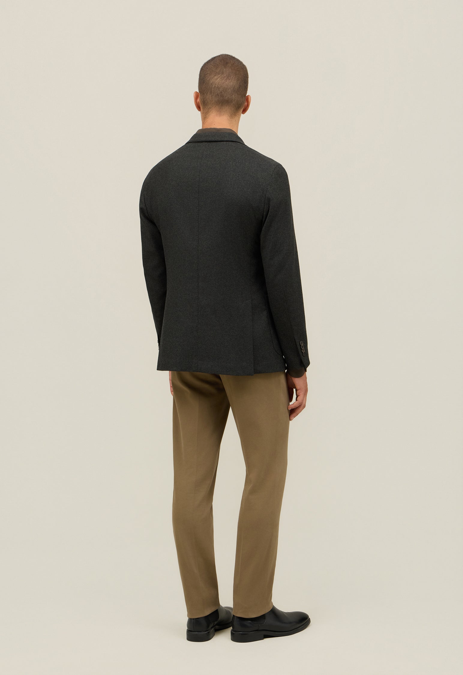 Dark Grey Flannel K-Jacket