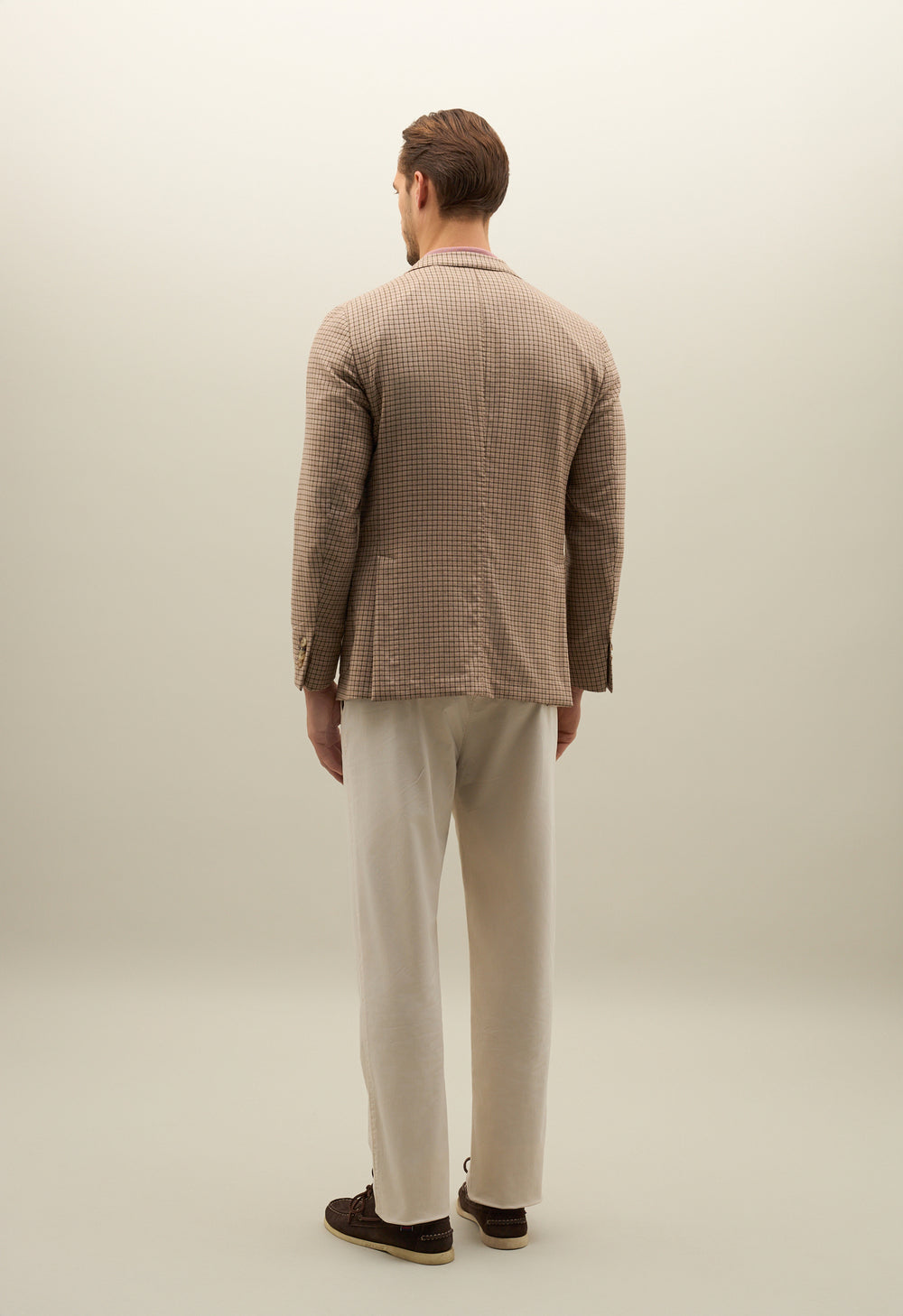 K-Jacket in lana e seta beige