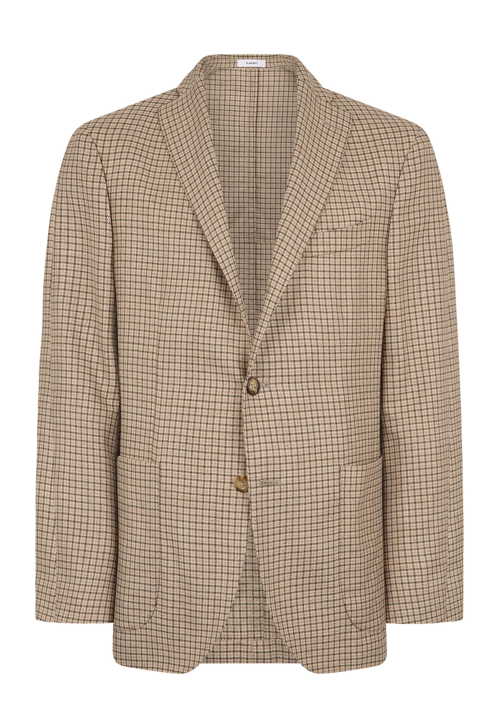 K-Jacket in lana e seta beige
