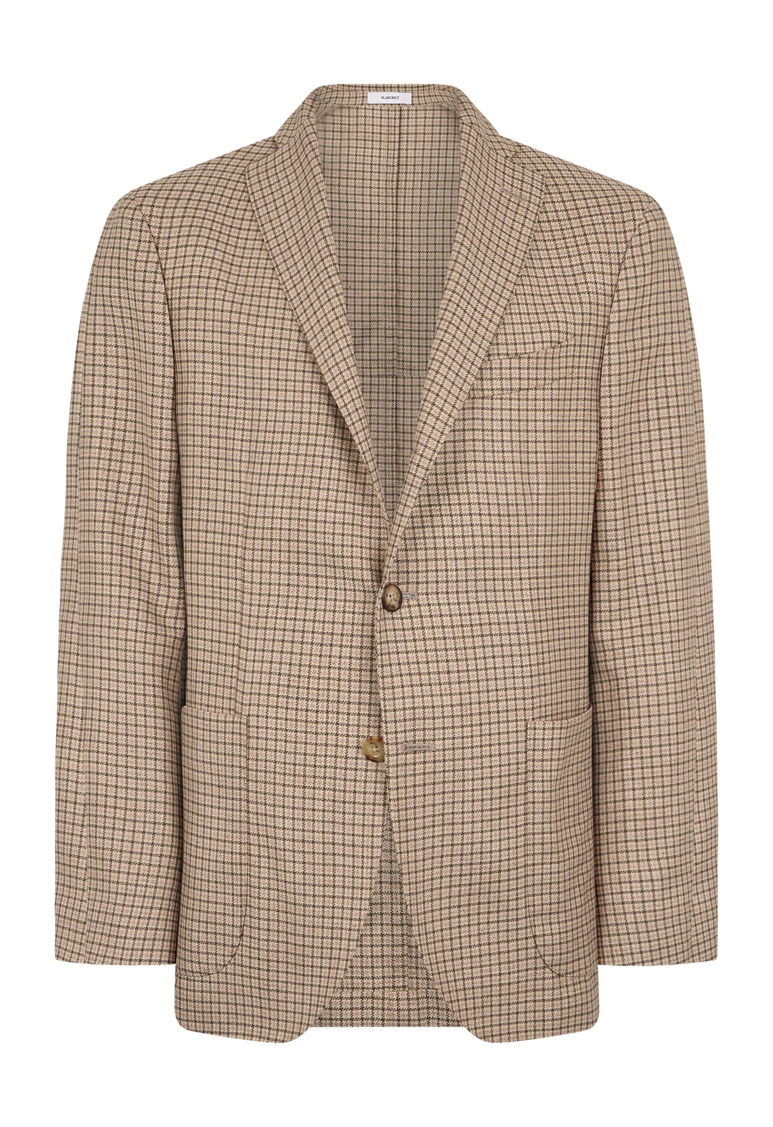 K-Jacket in lana e seta beige