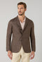 Brown Linen Prince of Wales K-Jacket
