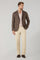 Brown Linen Prince of Wales K-Jacket