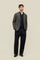 Grey Garment Dyed Cashmere micro-structure K-Jacket 