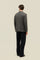 Grey Garment Dyed Cashmere micro-structure K-Jacket 
