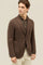 Brown Garment Dyed Cashmere K-Jacket