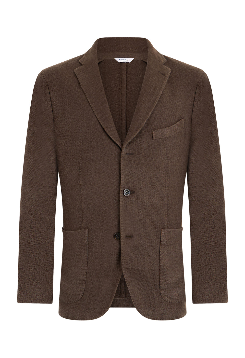 Brown Garment Dyed Cashmere K-Jacket