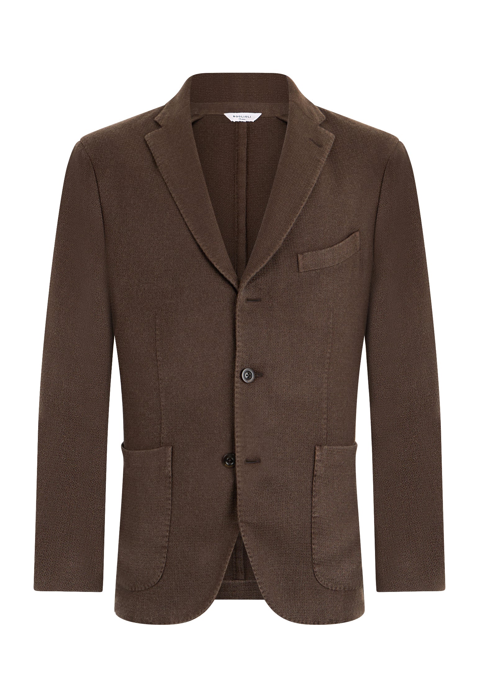 Brown Garment Dyed Cashmere K-Jacket