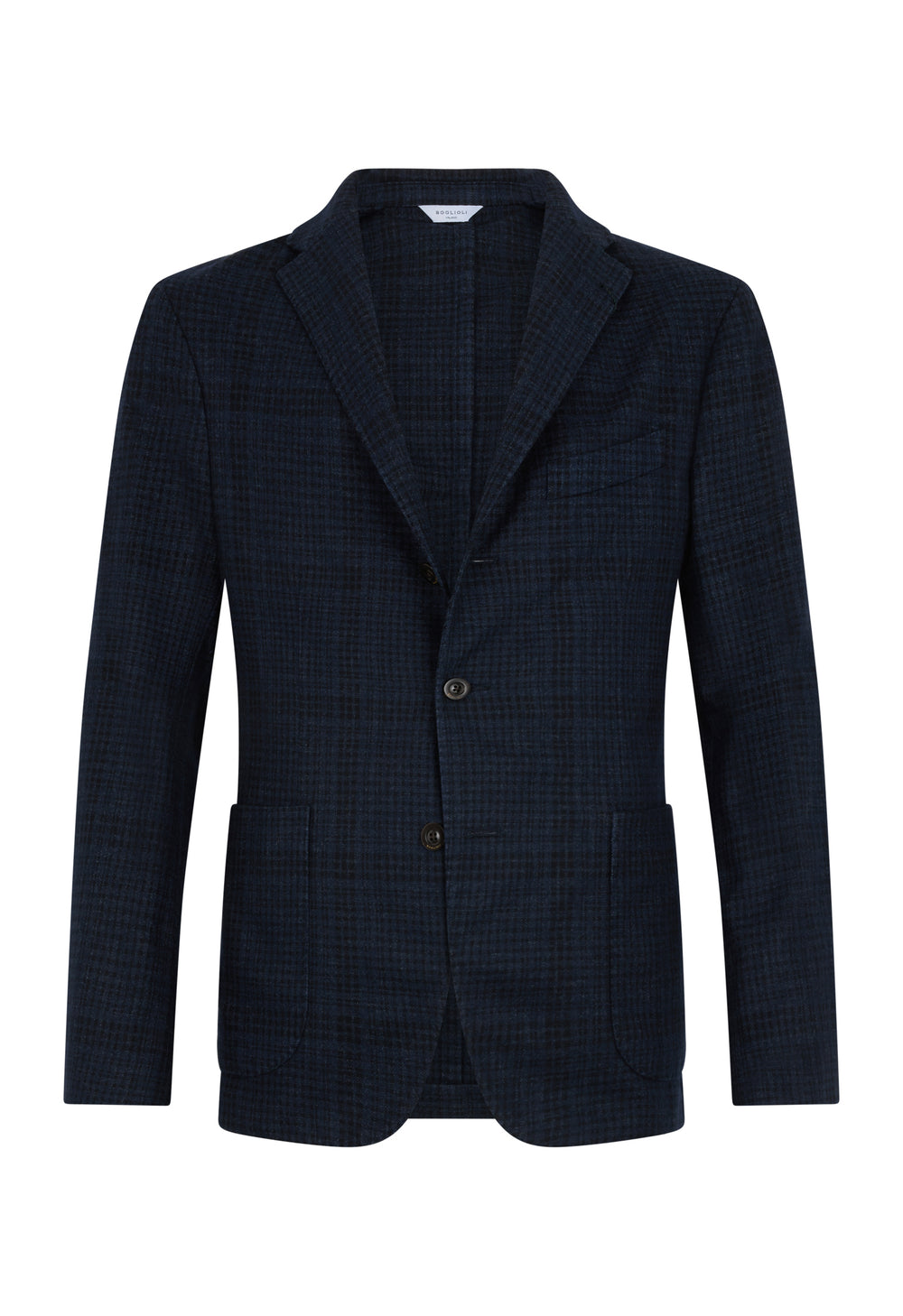 Blue Garment Dyed Wool check K-Jacket 