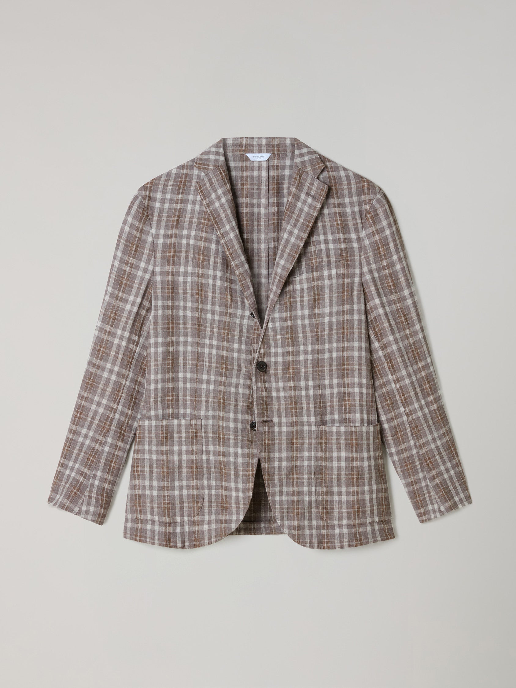 Tartan Wool Linen Silk K-Jacket