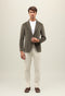 Brown Garment Dyed Velvet K-Jacket