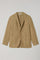 Camel Garment Dyed Linen K-Jacket