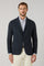 Blue Garment Dyed Linen K-Jacket