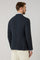 Blue Garment Dyed Linen K-Jacket