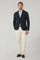 Blue Garment Dyed Linen K-Jacket