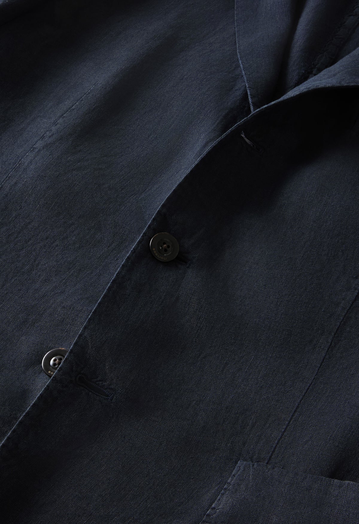 K Jacket Riendonut Blue Garment-dyed linen K-Jacket | Boglioli® – BoglioliMilano