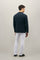 Blue Cotton blend Twill K-Jacket