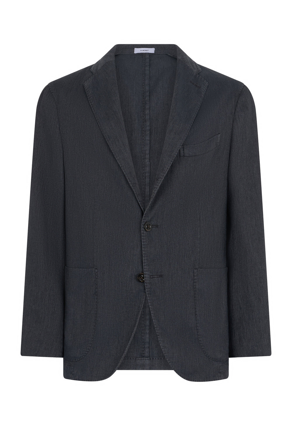 Blue Cotton blend Twill K-Jacket