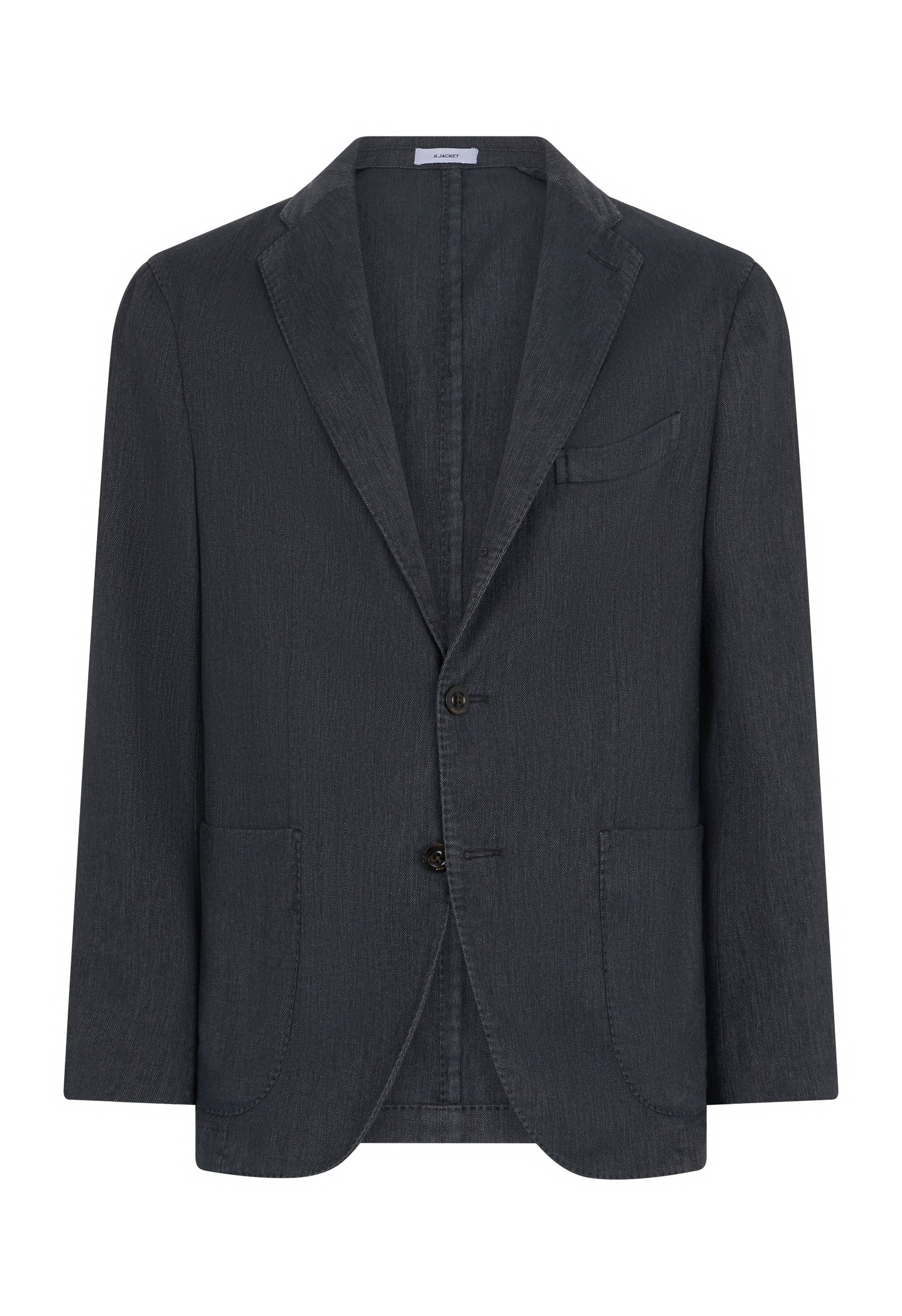 Blue Cotton blend Twill K-Jacket