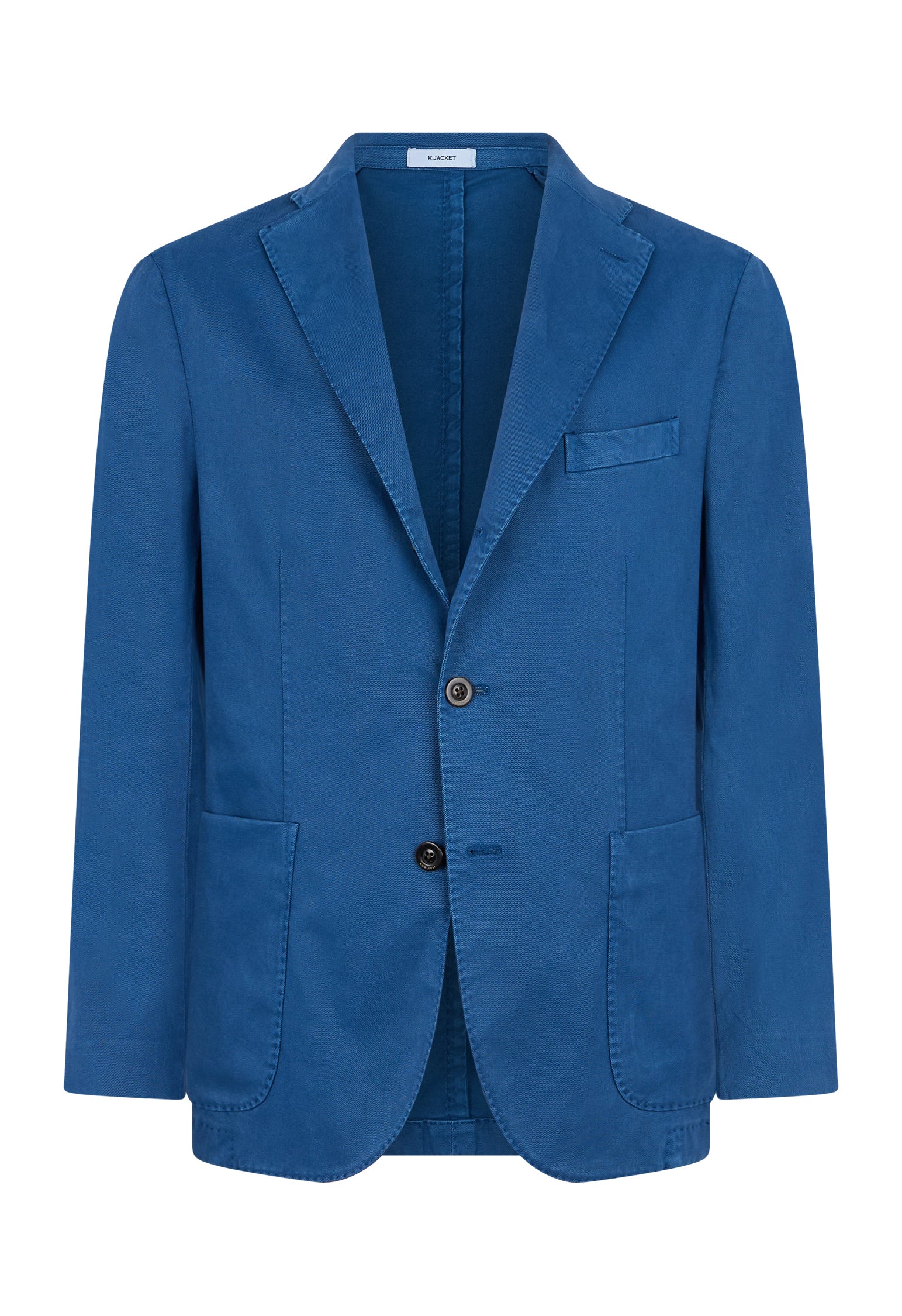 Blue Garment Dyed Cotton Tencel K-Jacket | Boglioli® – BoglioliMilano