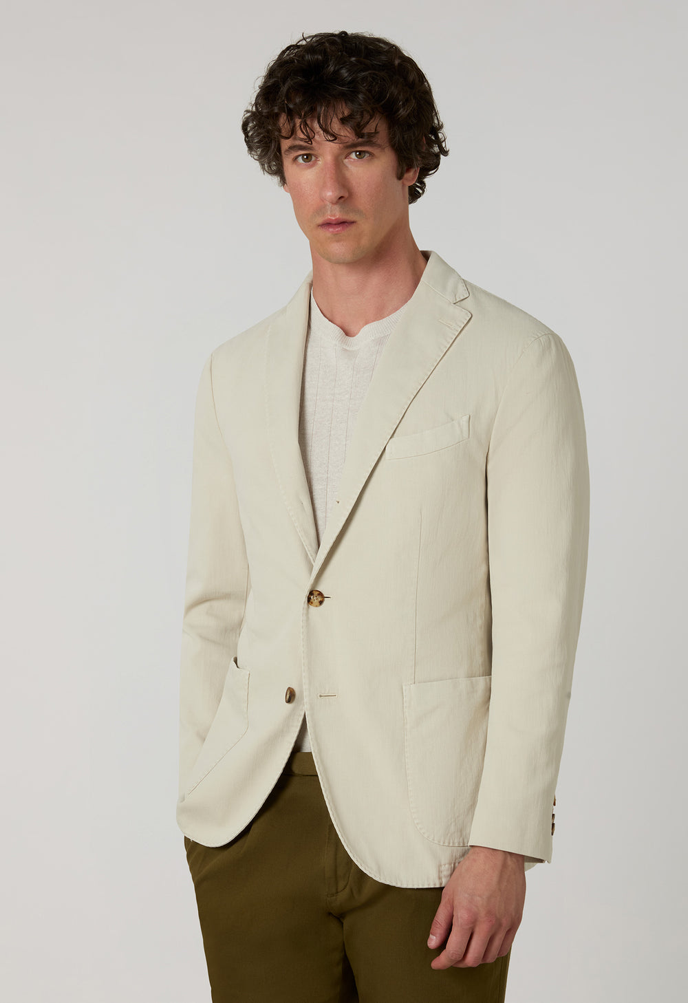 K-Jacket Garment Dyed Stretch Cotton — Linen