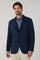 Blue Garment Dyed stretch Cotton K-Jacket