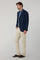 Blue Garment Dyed stretch Cotton K-Jacket