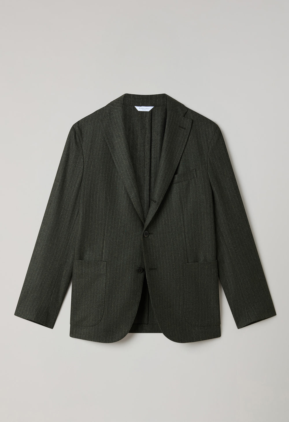Green blended Wool Pinstripe K-Suit