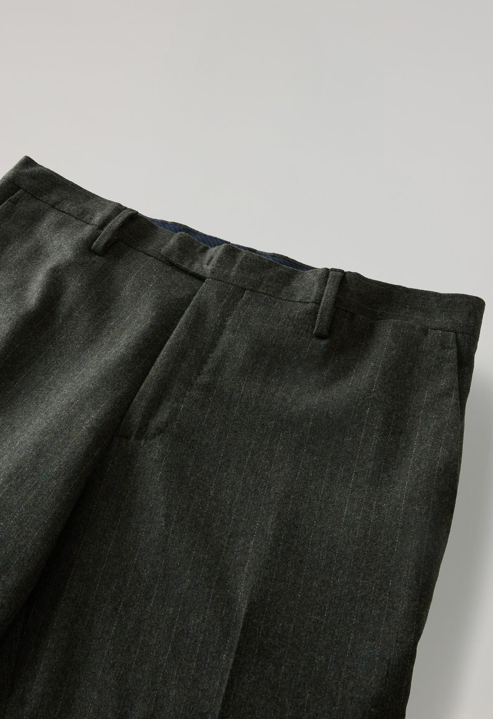 Green blended Wool Pinstripe K-Suit
