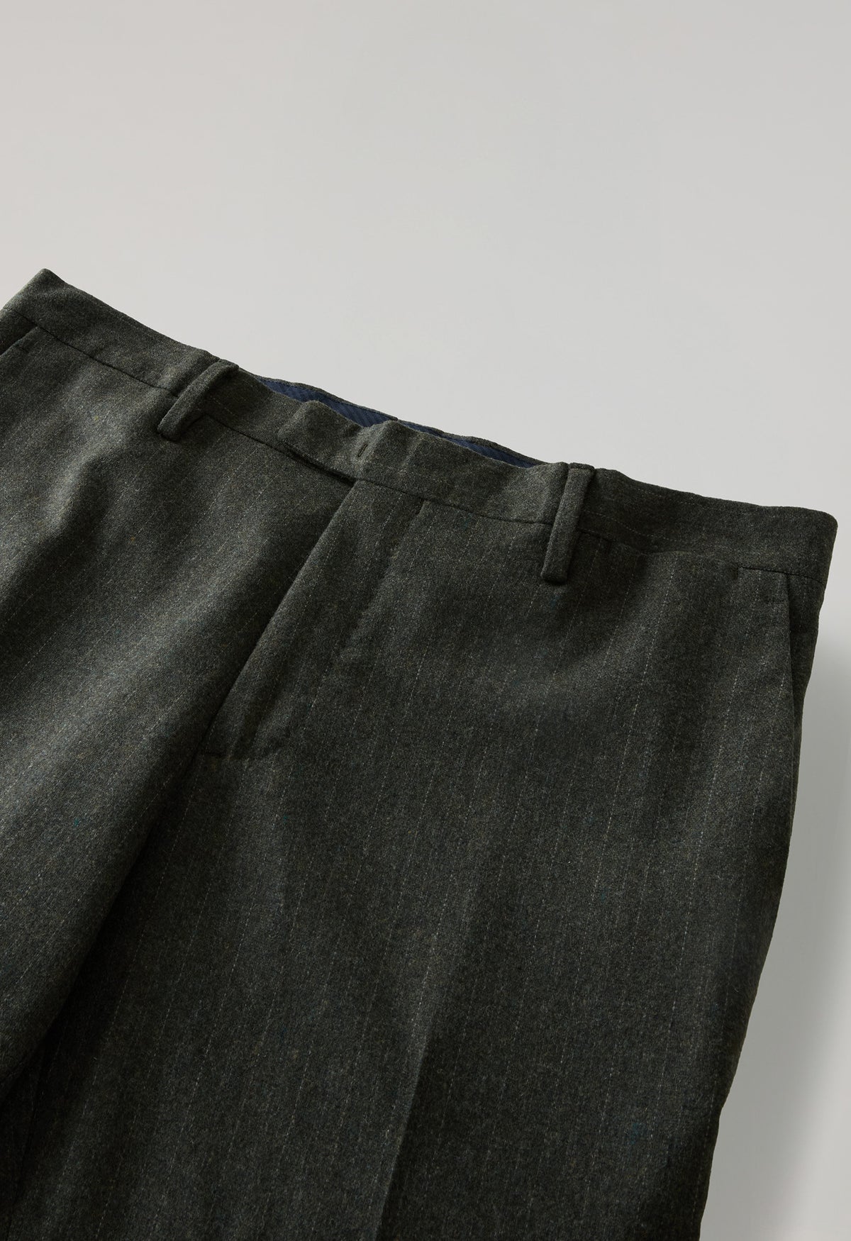 Green blended Wool Pinstripe K-Suit