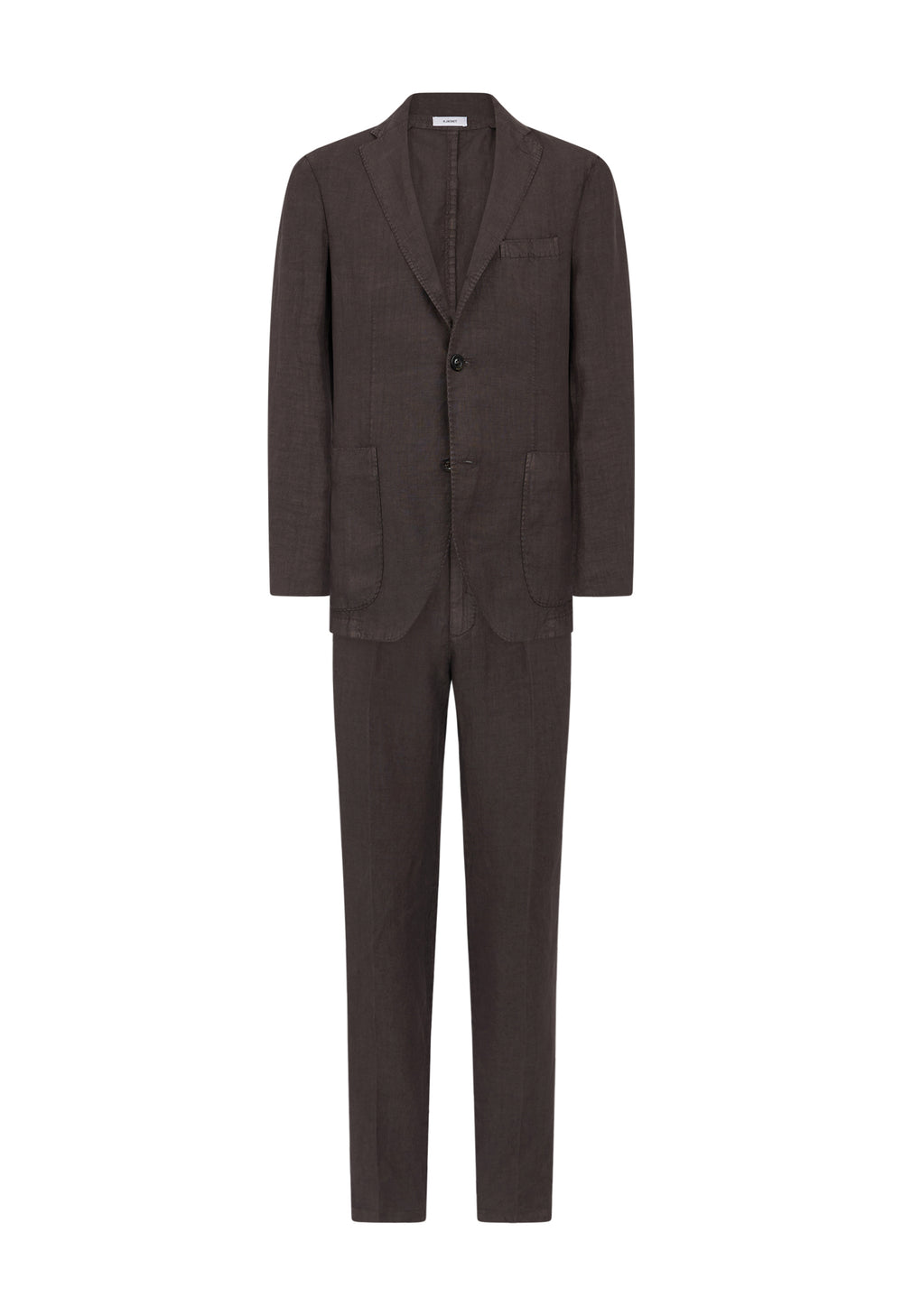 Abito K-Jacket in lino tinto in capo marrone